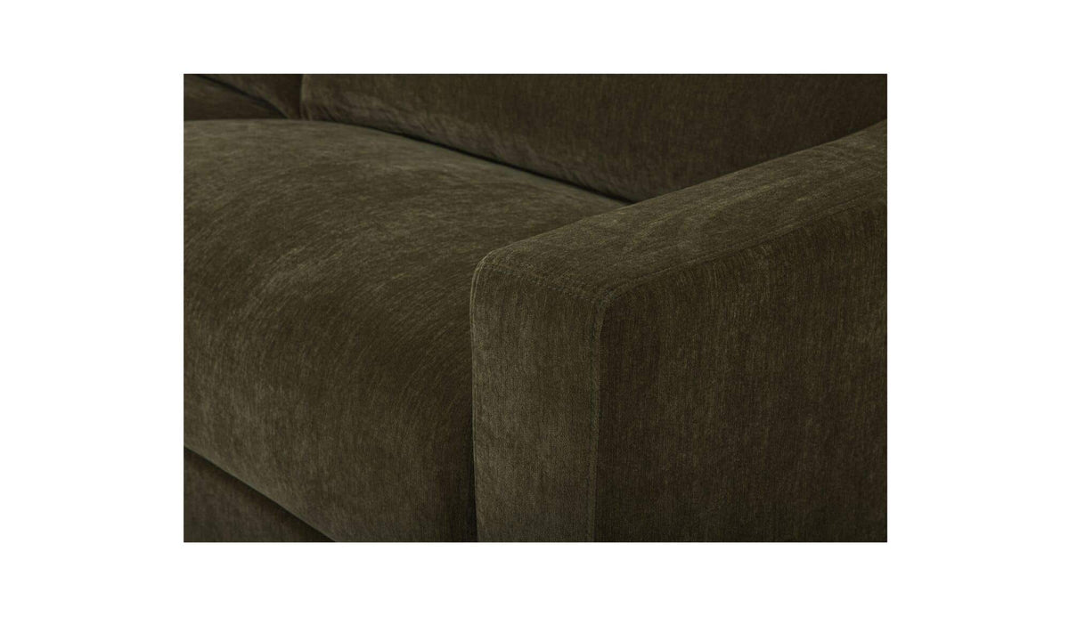 91" Cedar Green Upholstered Sofa