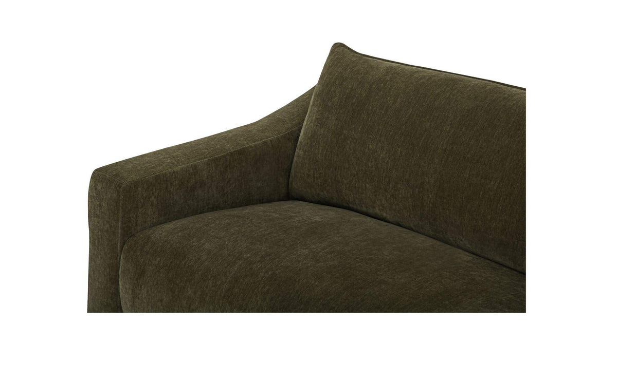 91" Cedar Green Upholstered Sofa