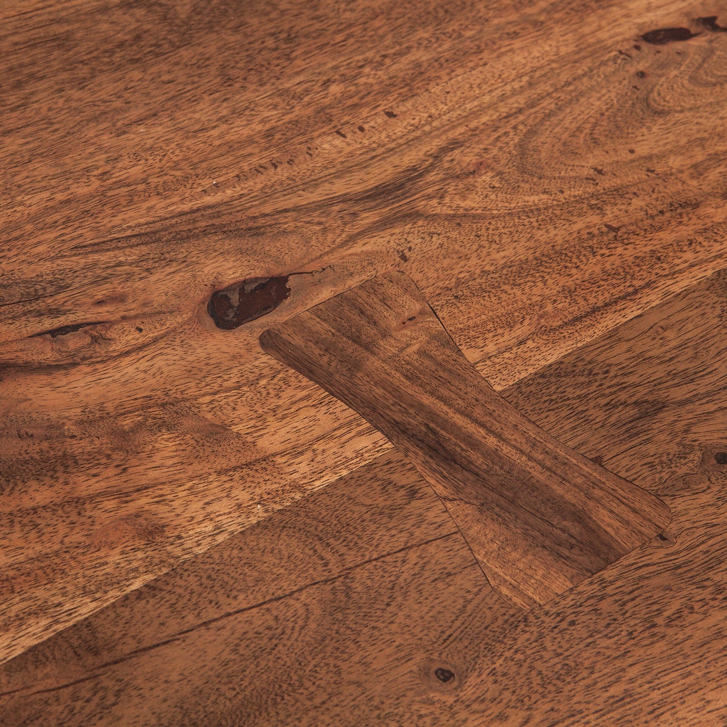 72" Raw Walnut Acacia Wood Gathering Table