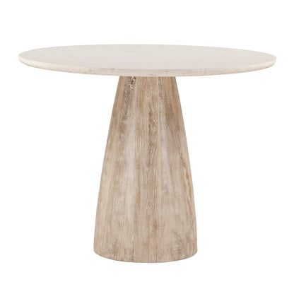 48" White Marble Gathering Table
