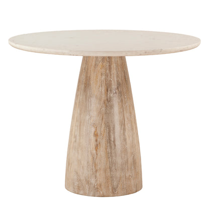 48" White Marble Gathering Table