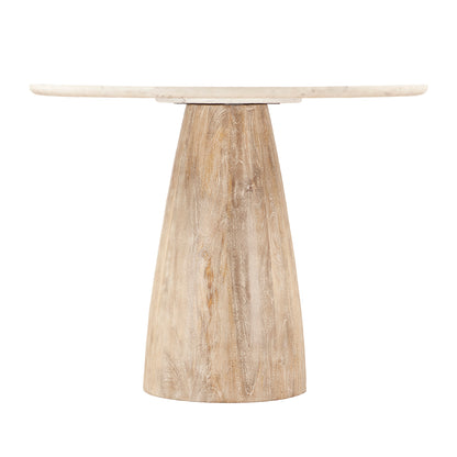 48" White Marble Gathering Table