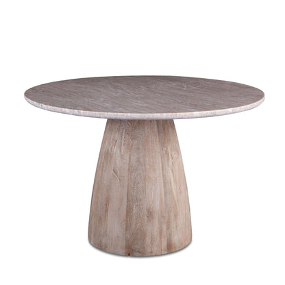 48" Brown Lajaria Marble Dining Table