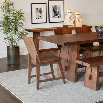 18" Coffee Bean Wood Dining Chair
