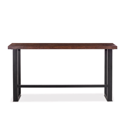 70" Tawny Brown Acacia Wood Console Table
