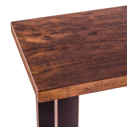 70" Tawny Brown Acacia Wood Console Table
