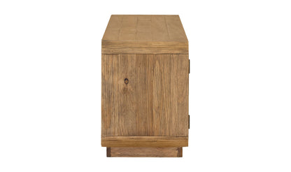 78.75" Rustic Blonde Wood Cabinet