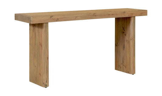 60" Rustic Blonde Console Table