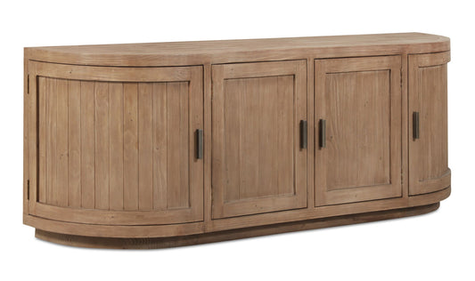 70.9" Natural Wood Cabinet