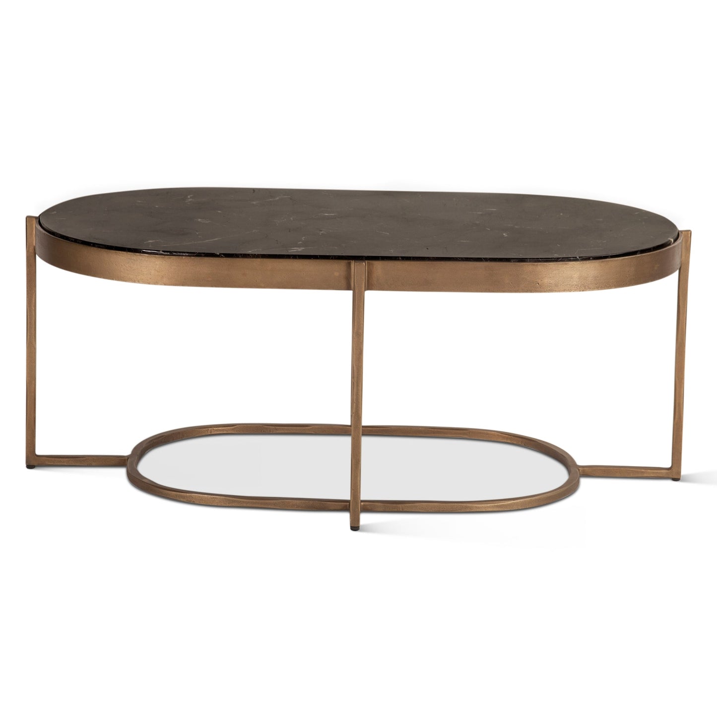 43" Black Marble Coffee Table