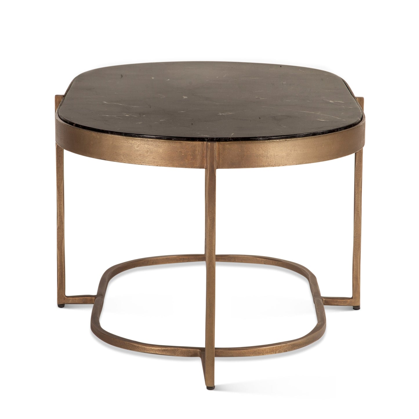 43" Black Marble Coffee Table