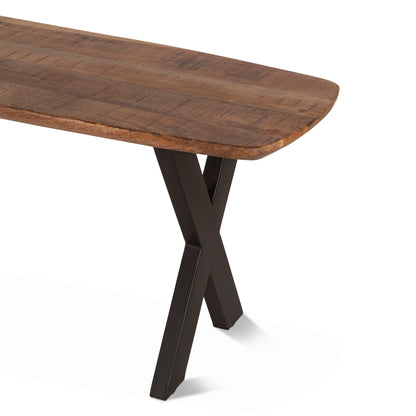 60" Natural Mango Wood Bench