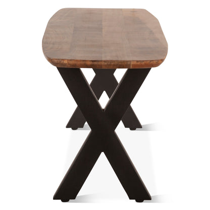 60" Natural Mango Wood Bench