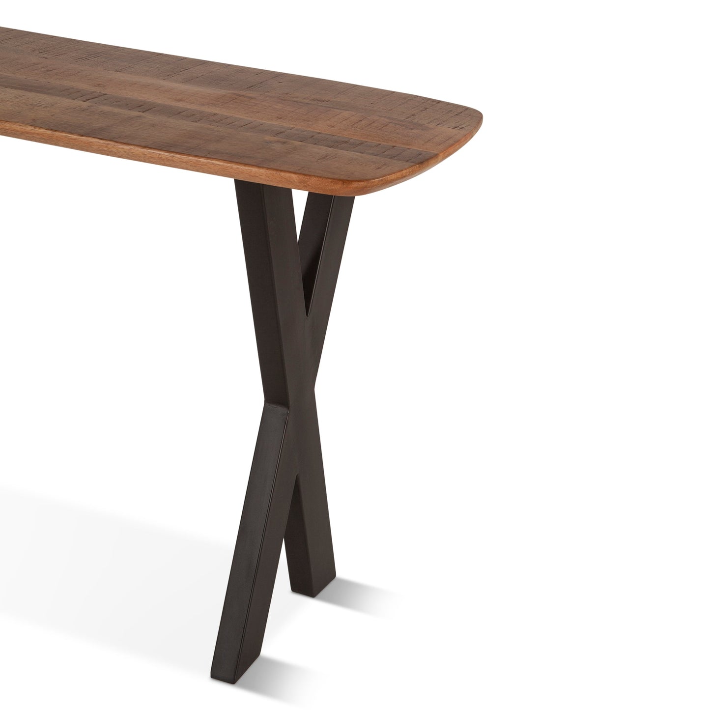 52" Natural Mango Wood Console Table