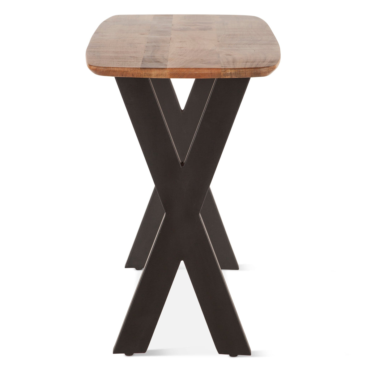 52" Natural Mango Wood Console Table