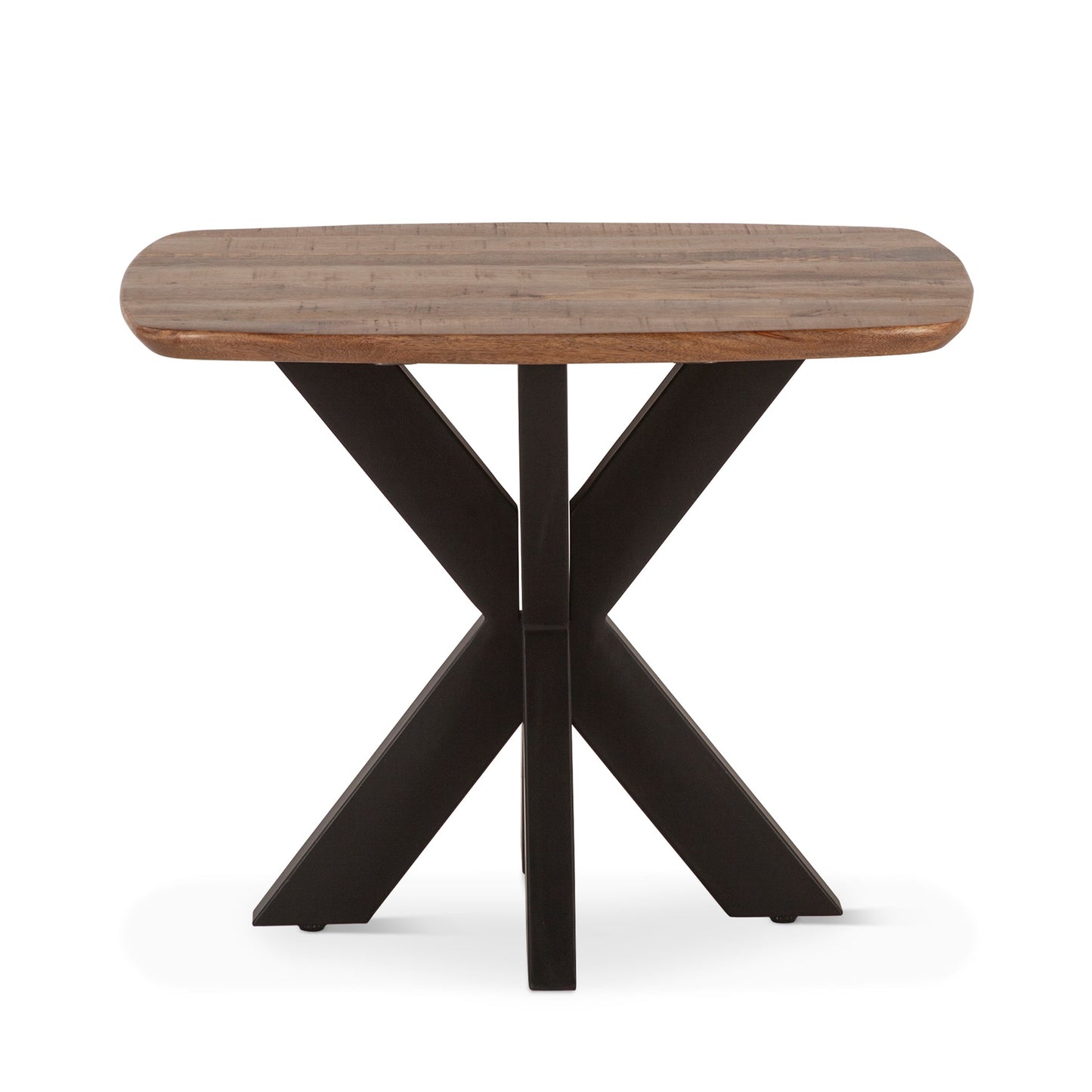 28" Natural Mango Wood Side Table