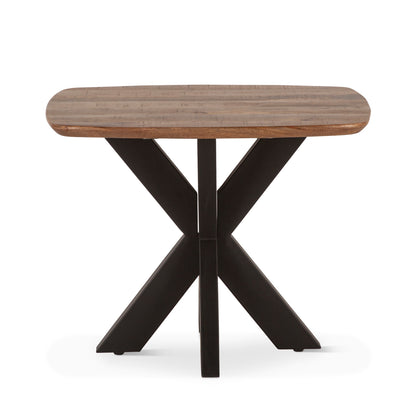28" Natural Mango Wood Side Table