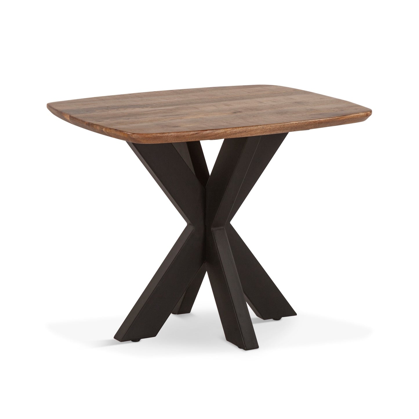 28" Natural Mango Wood Side Table