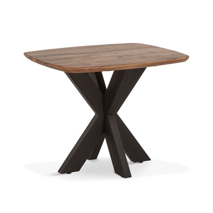 28" Natural Mango Wood Side Table