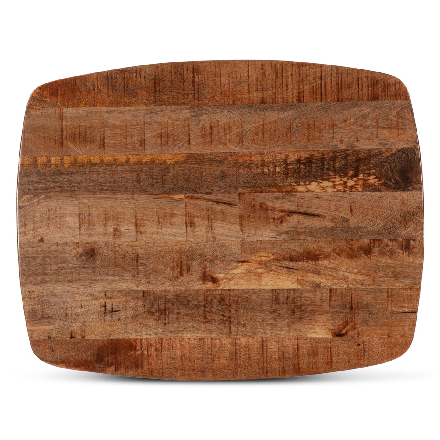 28" Natural Mango Wood Side Table