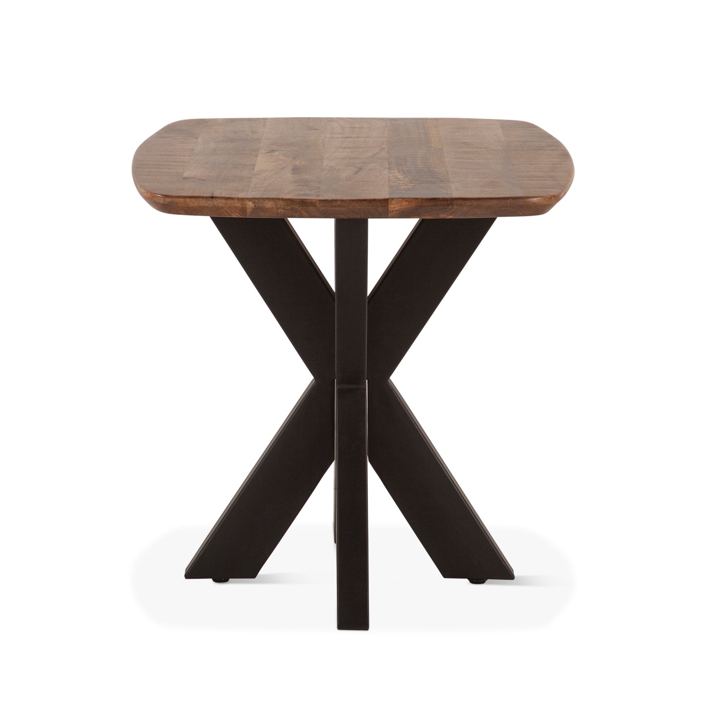 28" Natural Mango Wood Side Table