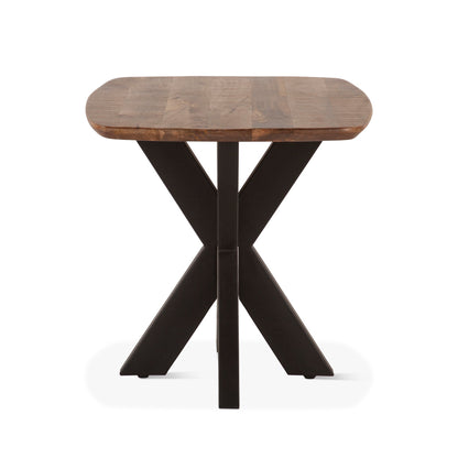 28" Natural Mango Wood Side Table