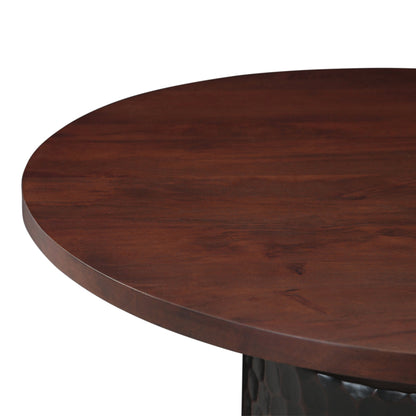 48" Two Tone Mango Round Dining Table