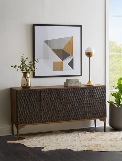 66" Two-Tone Mango Wood Sideboard