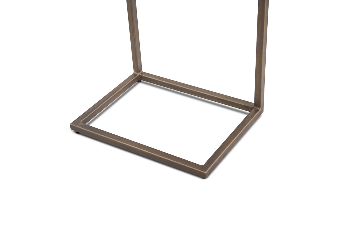 18" Two-Tone Mango Wood Side Table