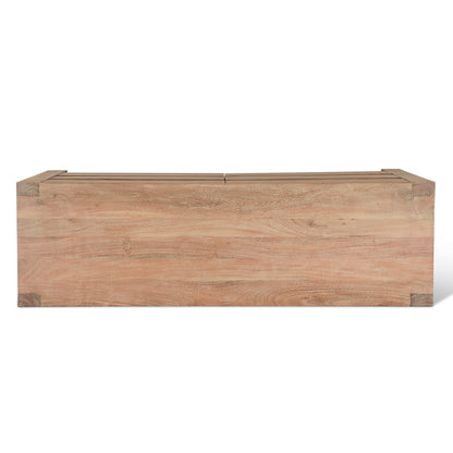 60" Brushed Acacia Wood Dresser