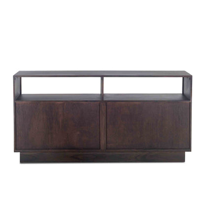 64" Raw Walnut and Ebony Dresser