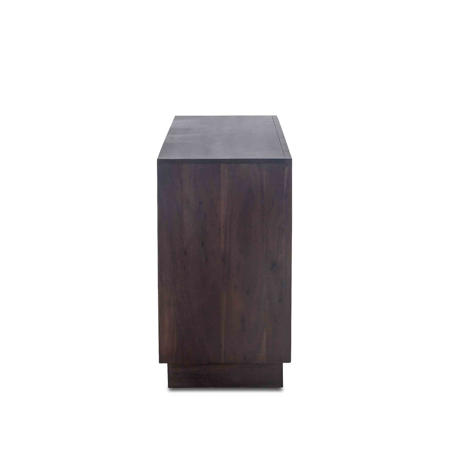 64" Raw Walnut and Ebony Dresser