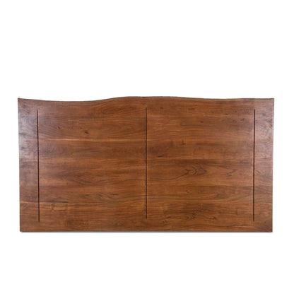 73" Raw Walnut and Ebony Queen Size Bed