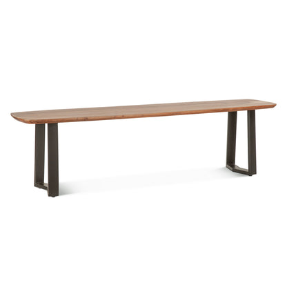 68" Smoked Acacia Bench
