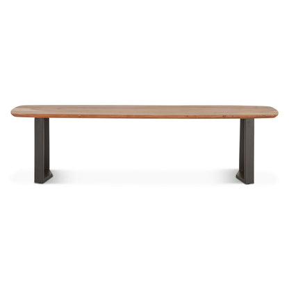 68" Smoked Acacia Bench