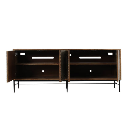 80" Natural Mango Wood Sideboard
