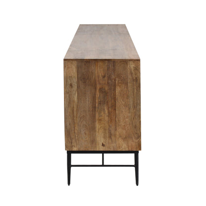 80" Natural Mango Wood Sideboard