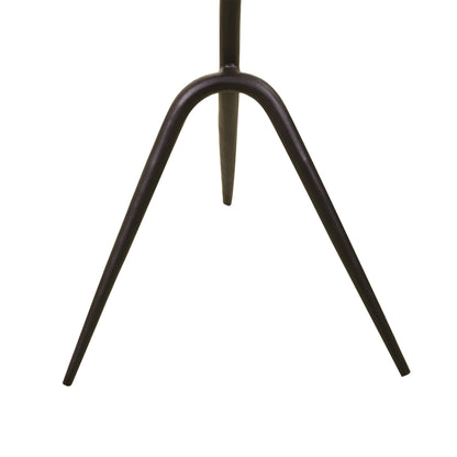 18" Brown Marble Accent Table