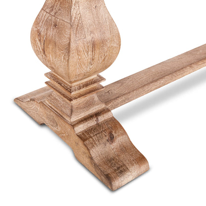 72" Antique Oak Mango Wood Bench