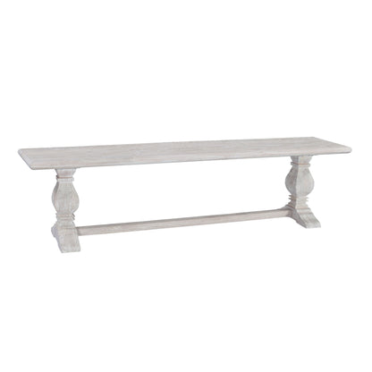 72" Heirloom White Mango Bench