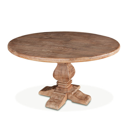 48" Antique Oak Round Dining Table