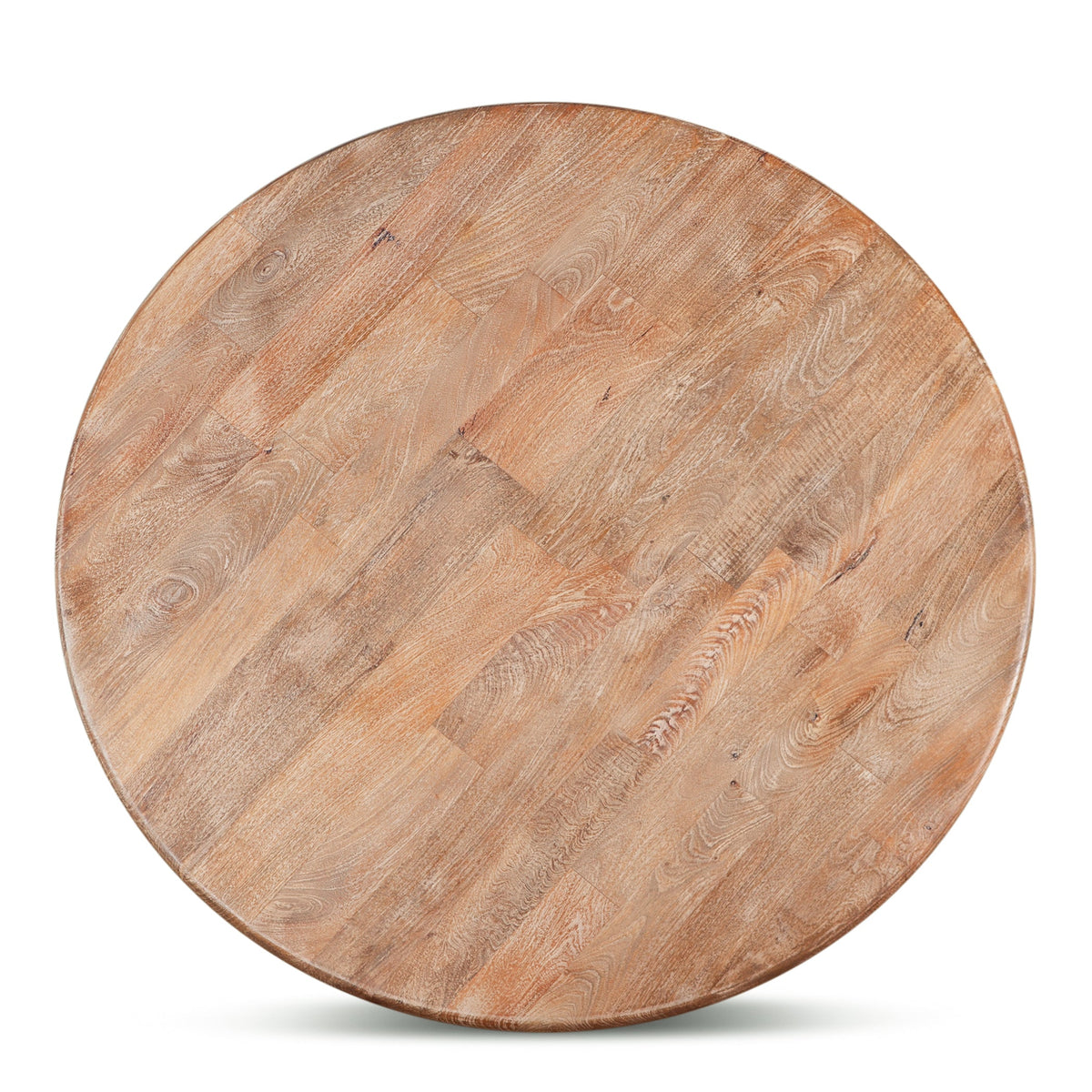 60" Antique Oak Round Dining Table