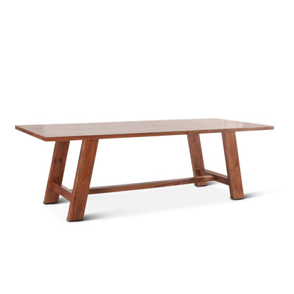 94" Cinnamon Brown Dining Table