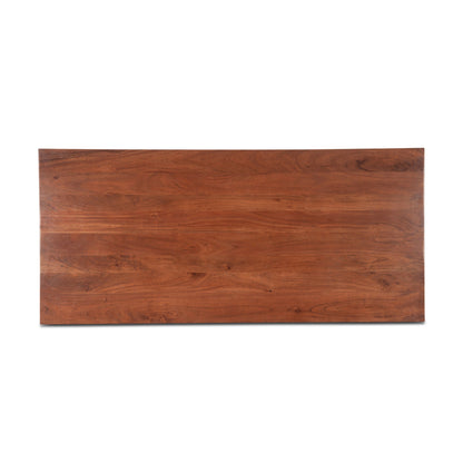 75" Cinnamon Brown Acacia Wood Gathering Table