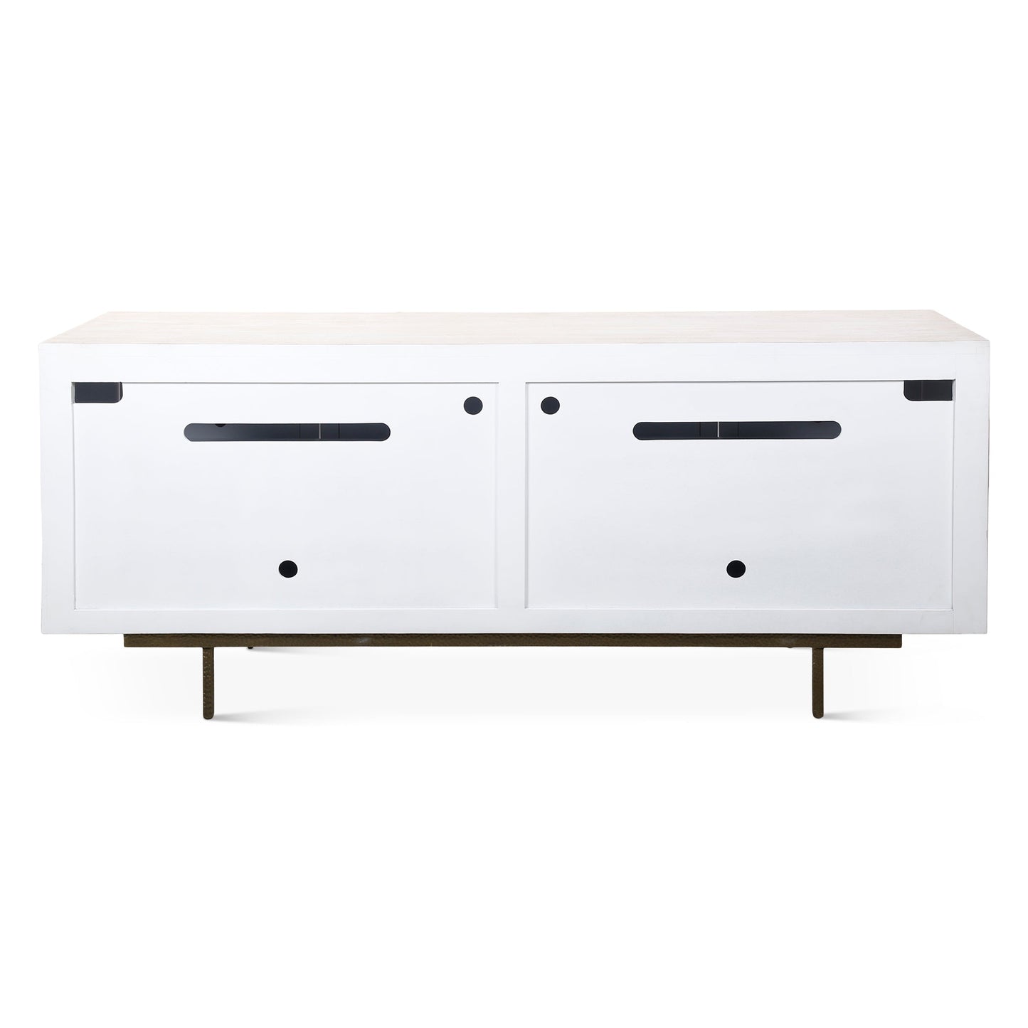 72" Whitewash Mango Wood Sideboard