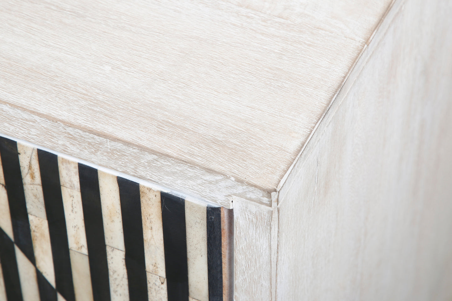 72" Whitewash Mango Wood Sideboard