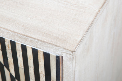 72" Whitewash Mango Wood Sideboard
