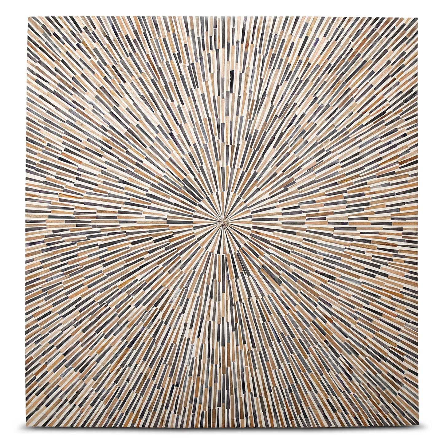 39" Horn and Mango Wood Coffee Table
