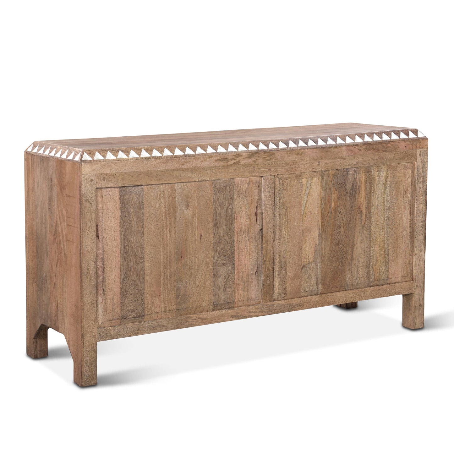 61" Carved Natural White Dresser