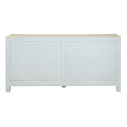 71" Carved Heirloom White Mango Dresser